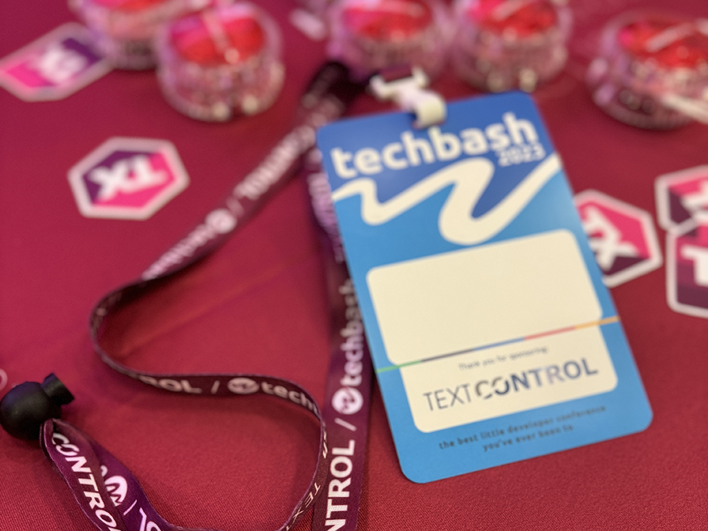 TX Text Control TechBash Badge TX Text Control TechBash Badge
