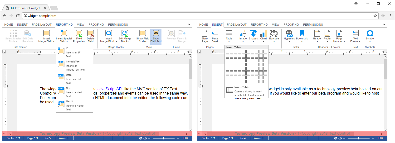 Angular support for TX Text Control Angular support for TX Text Control