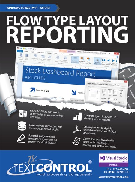 Flow Type Layout Reporting with TX Text Control Flow Type Layout Reporting with TX Text Control