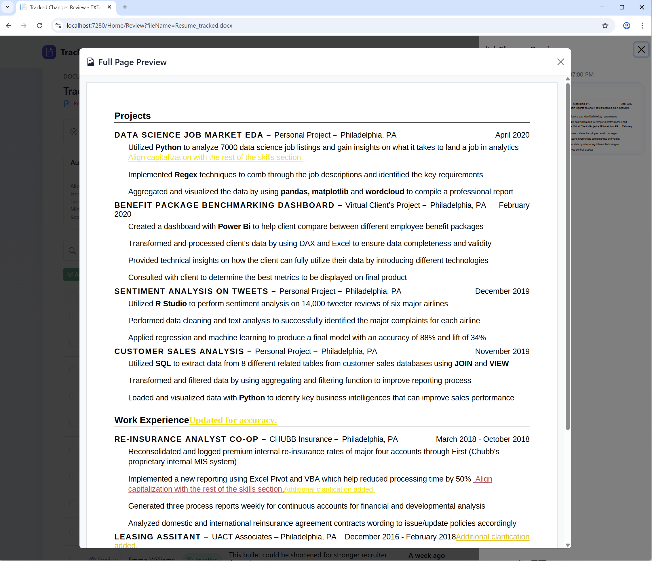 Focused Snippet vs Full-Page View
