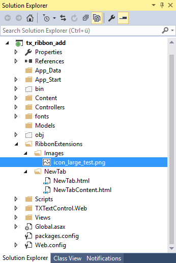 Creating folders in Solution Explorer