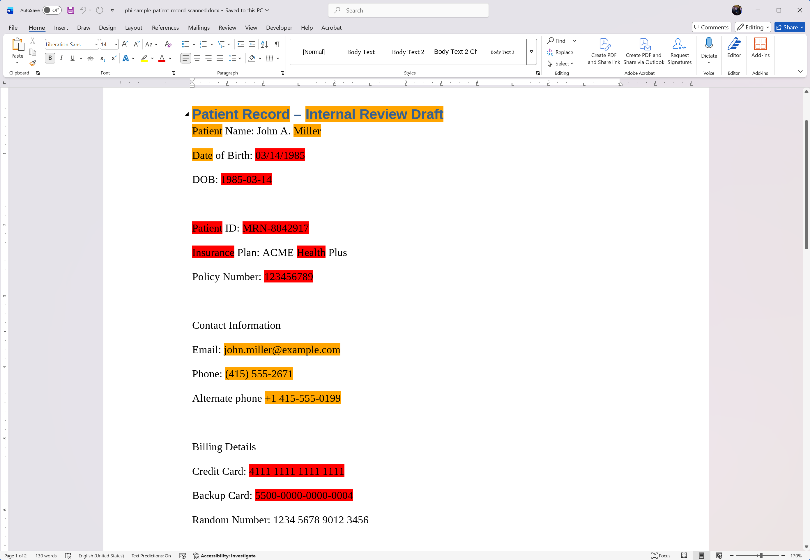 Results Highlighted Results Highlighted