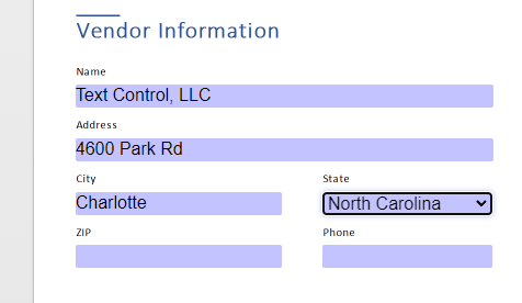 Document Viewer Forms Filling