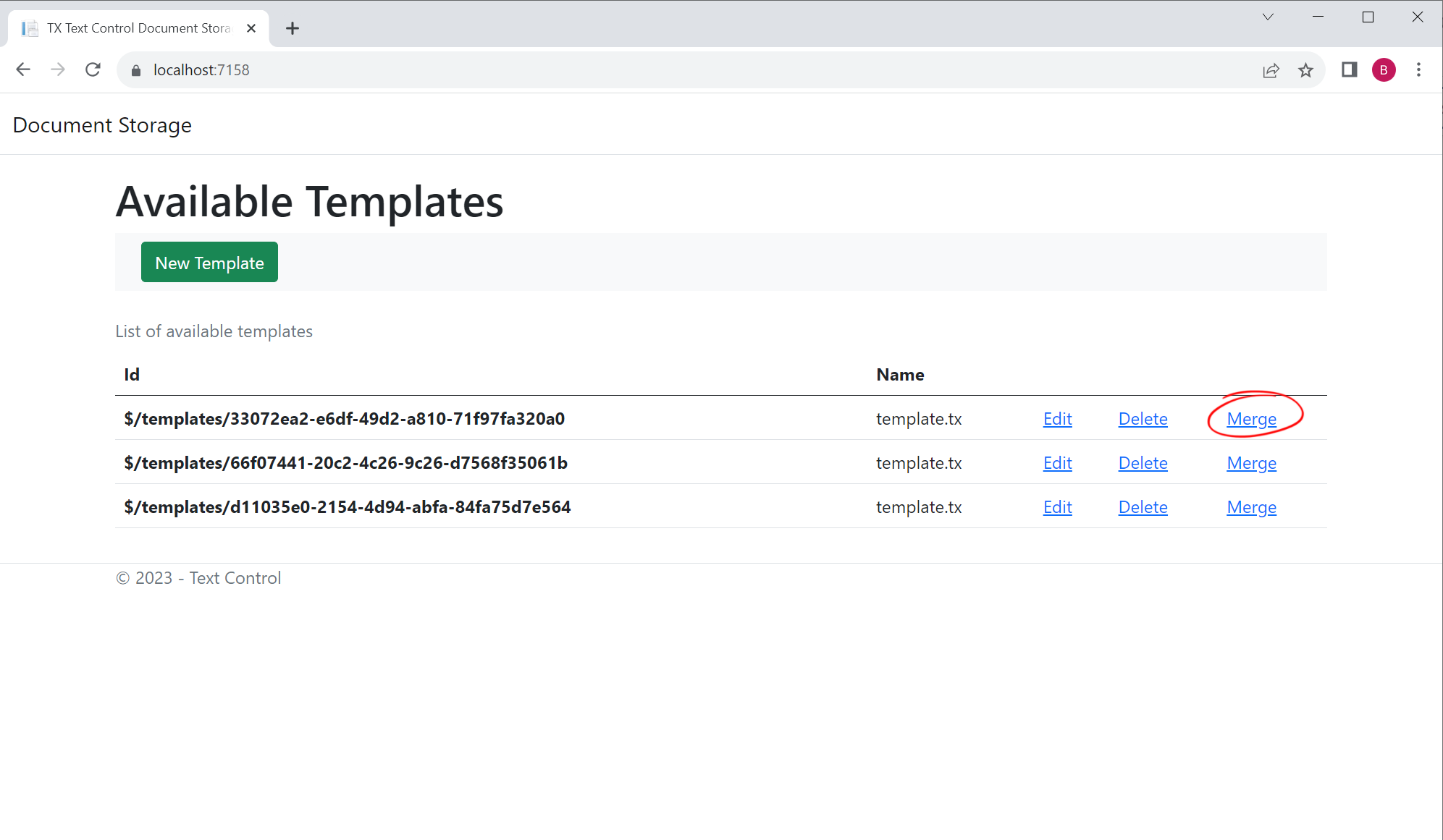 Creating documents with TX Text Control