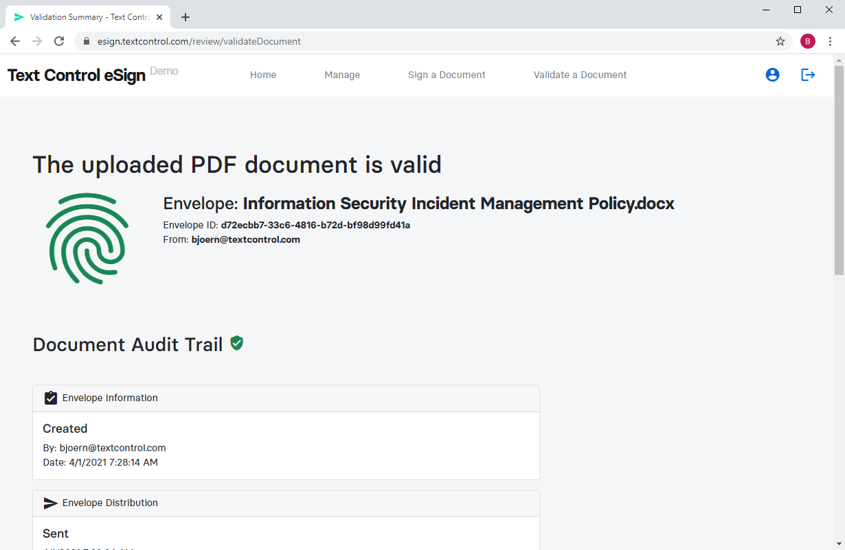 Validating documents Validating documents