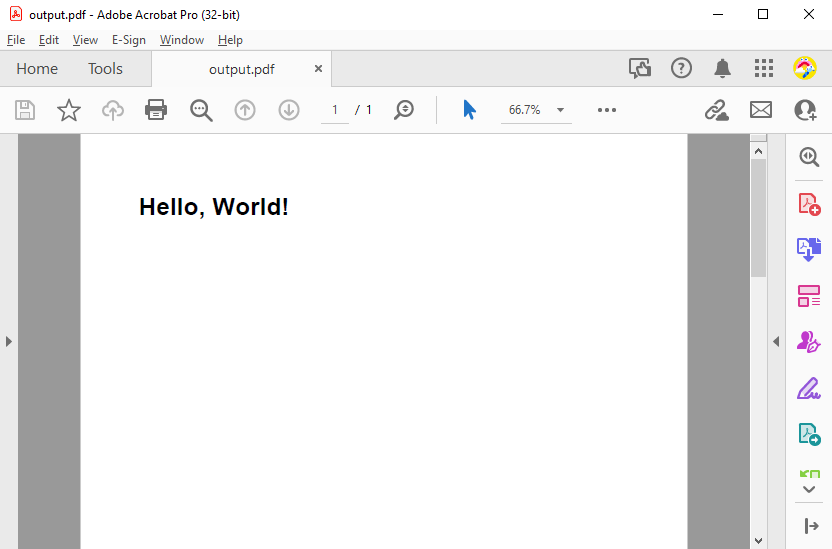 Create PDF