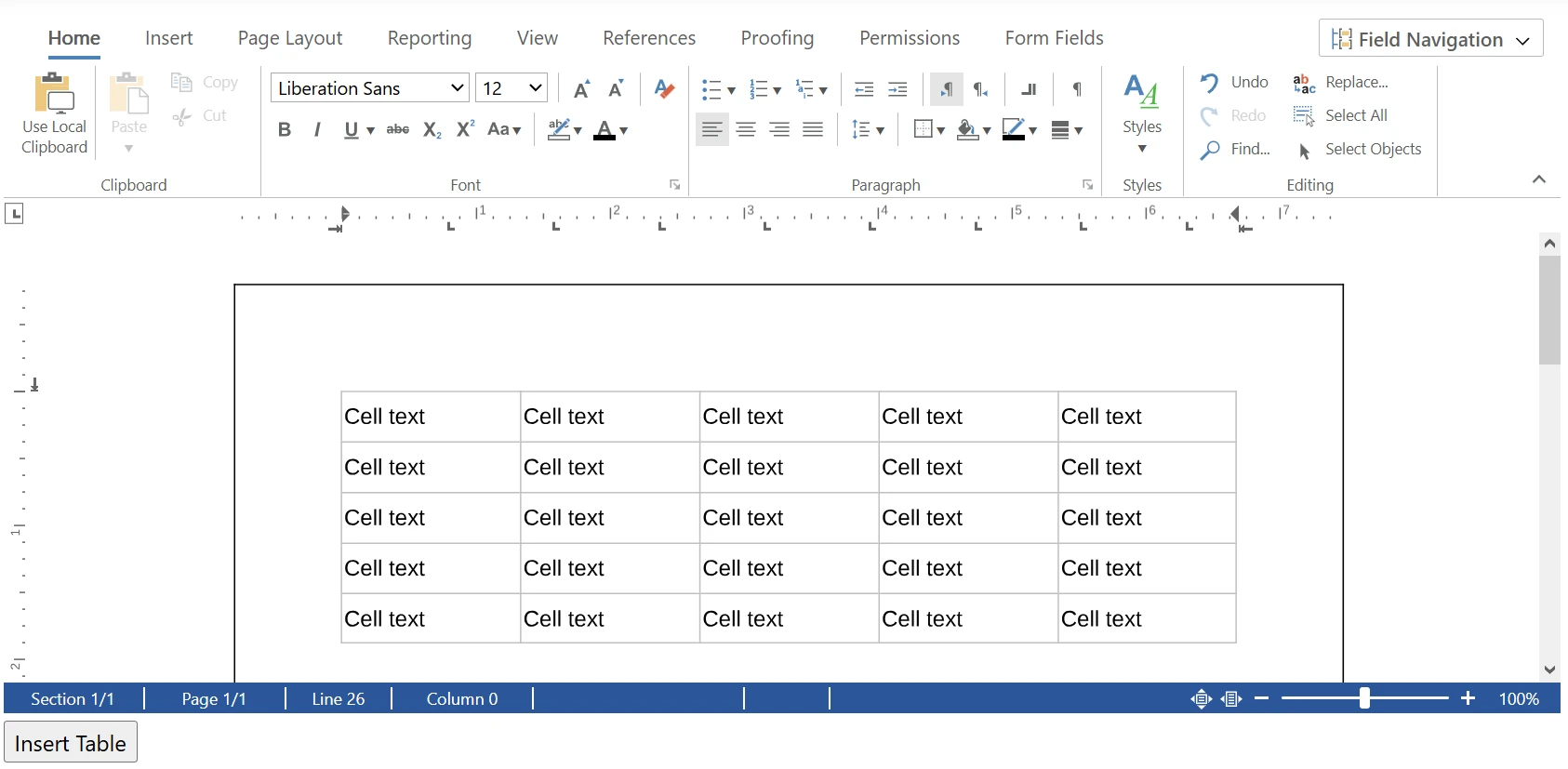 Edit DOCX Document Edit DOCX Document