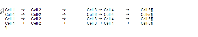 Table in TX Text Control
