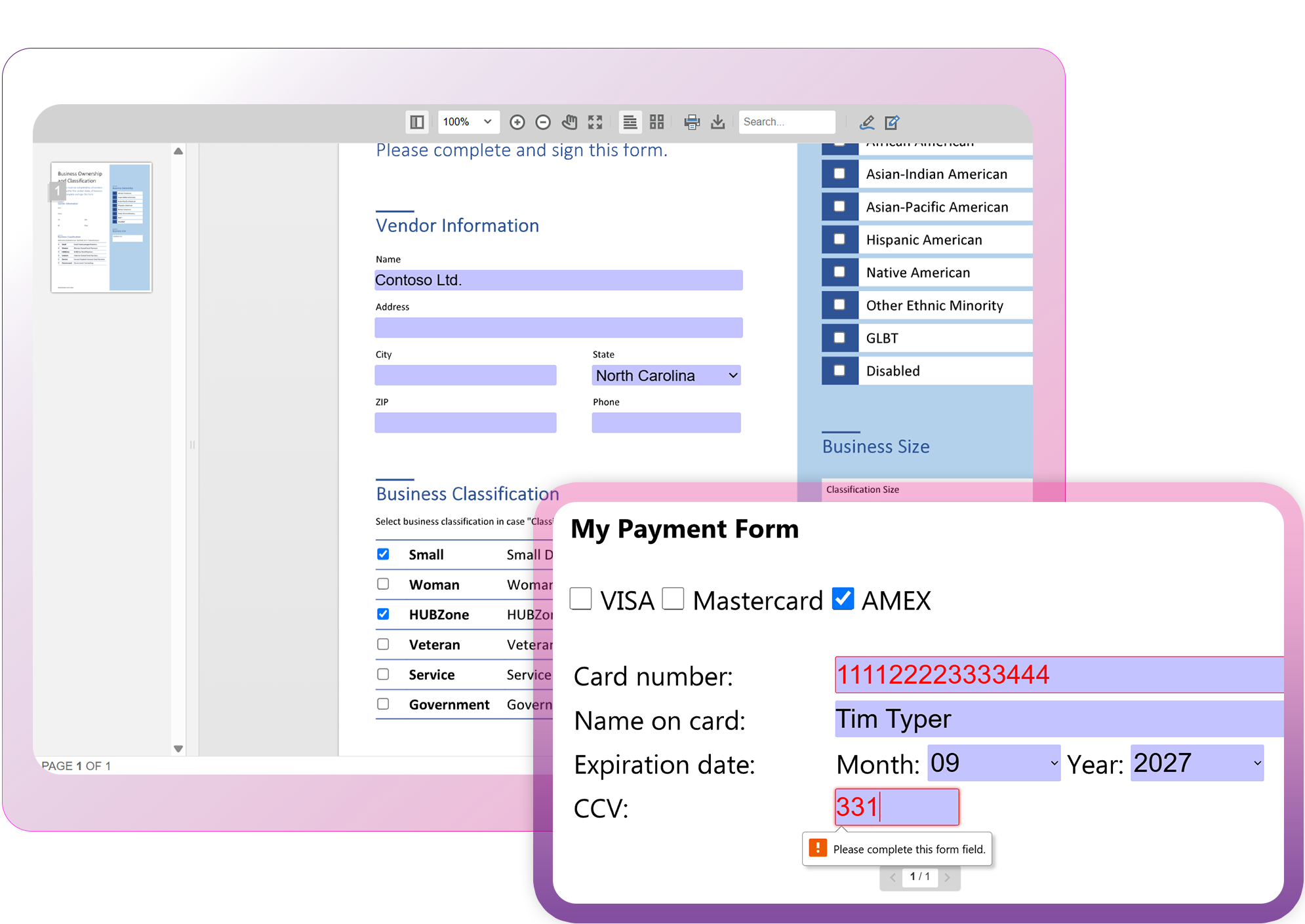 Build intelligent document forms Build intelligent document forms
