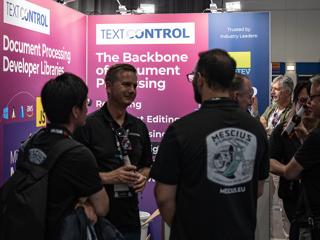 Text Control at WeAreDevelopers World Congress 2025 Text Control at WeAreDevelopers World Congress 2025