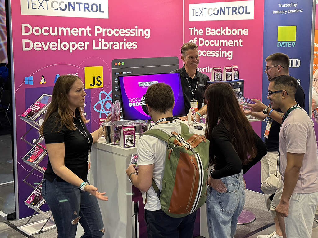 Text Control at WeAreDevelopers World Congress 2025 Text Control at WeAreDevelopers World Congress 2025
