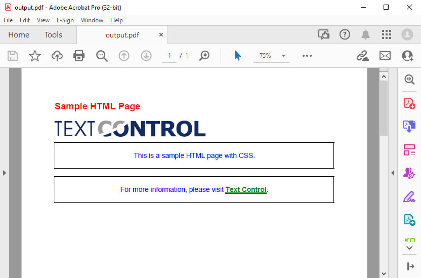 Create PDF