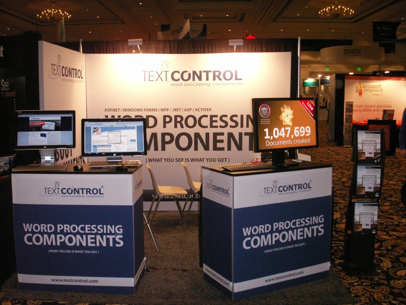 TX Text Control booth at Visual Studio 2010 Launch in Las Vegas TX Text Control booth at Visual Studio 2010 Launch in Las Vegas