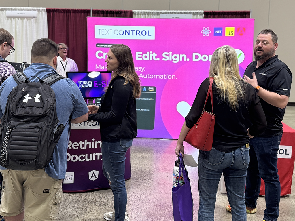 Text Control Conference Booths 2025 Text Control Conference Booths 2025