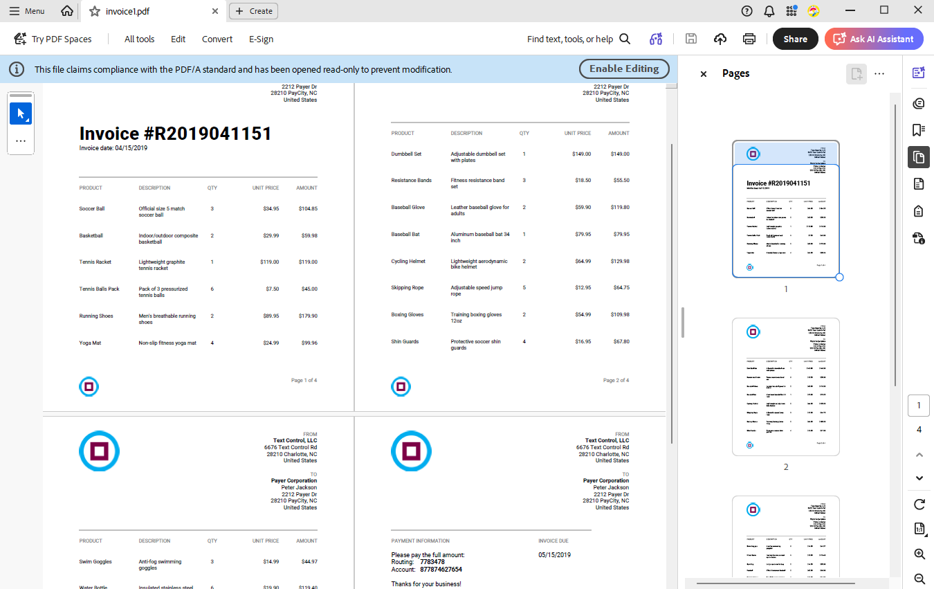 Merging Data into Template