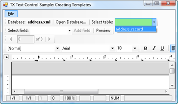 Open database