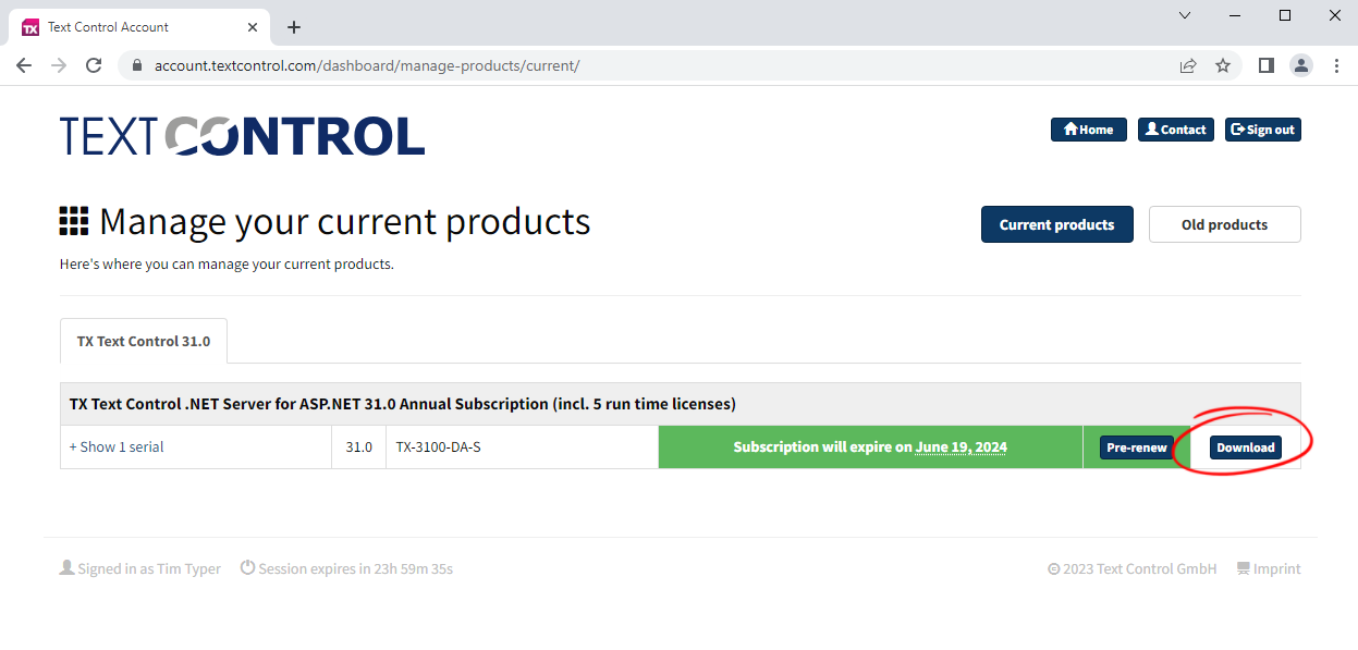 Updating TX Text Control
