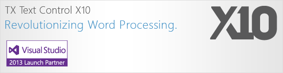TX Text Control X10 - revolutionizing word processing TX Text Control X10 - revolutionizing word processing