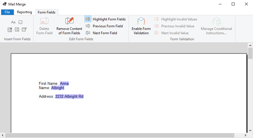 Creating documents with TX Text Control