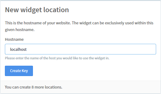Manage Widgets