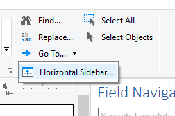 Sidebar panels in TX Words