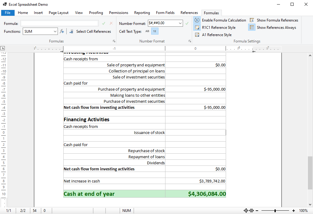 Spreadsheets in Excel Document Spreadsheets in Excel Document