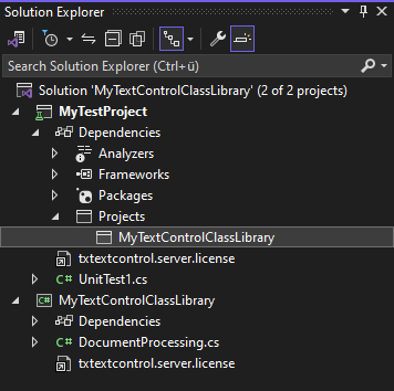 Adding MSTest Project