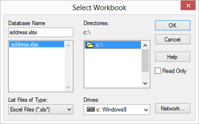 Open a data source