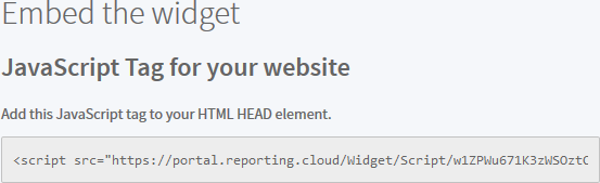 Manage Widgets