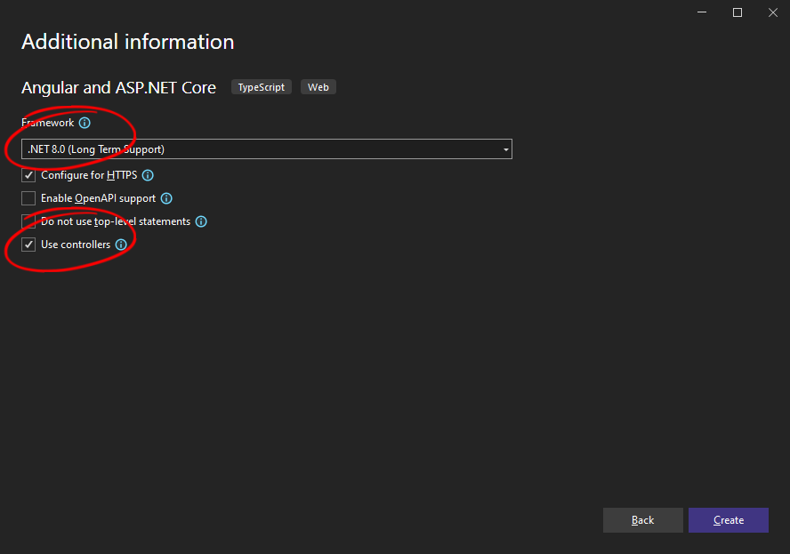 ASP.NET Core with Angular application ASP.NET Core with Angular application