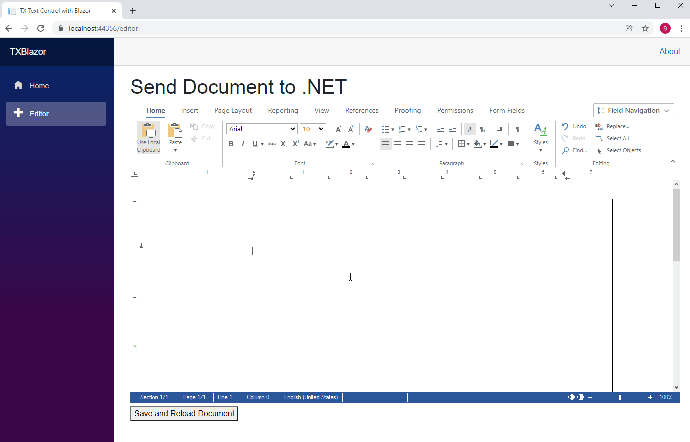 TX Text Control in Blazor TX Text Control in Blazor