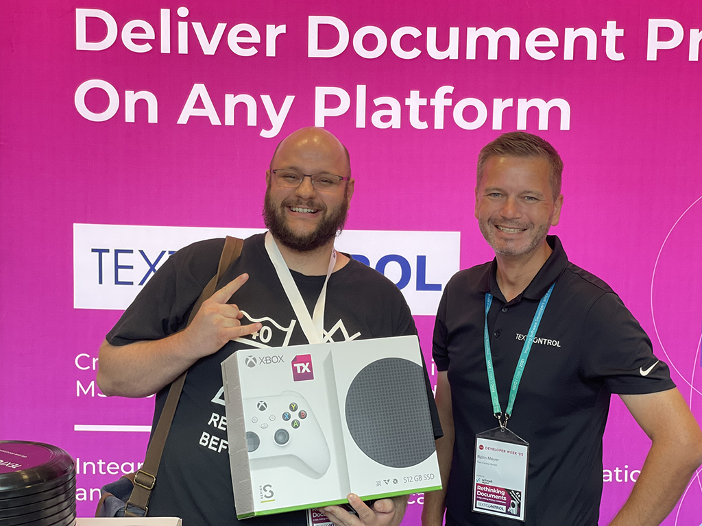 Text Control at DWX Developer Week 2022