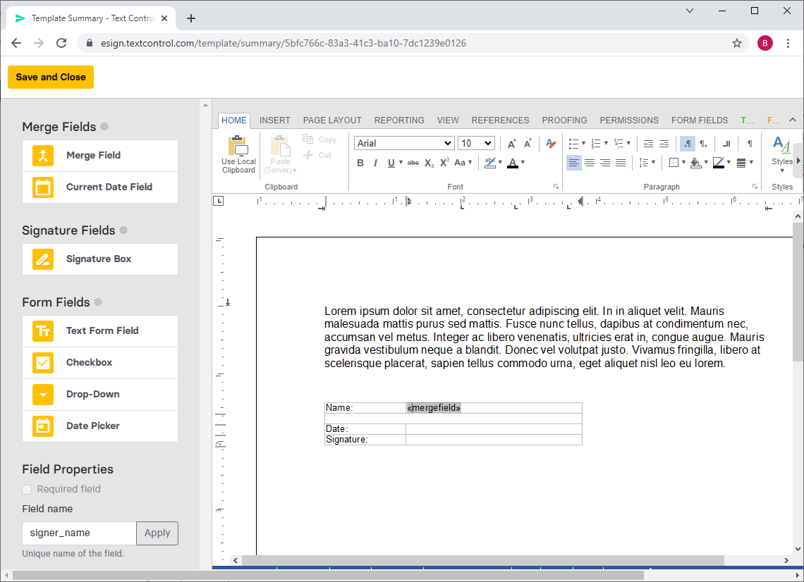 Creating documents with TX Text Control Creating documents with TX Text Control