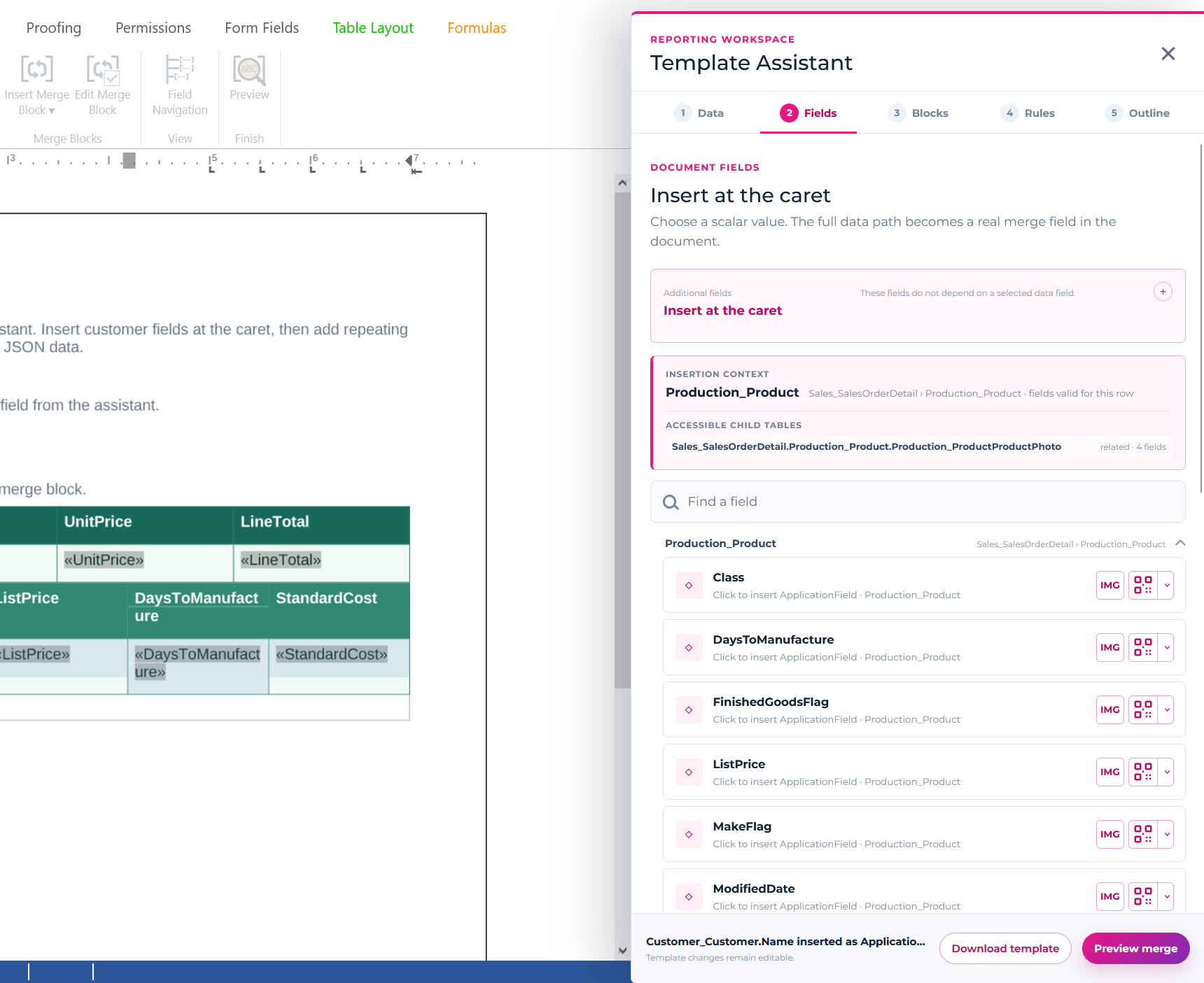 Mail Merge Template Assistant Merge Fields Mail Merge Template Assistant Merge Fields