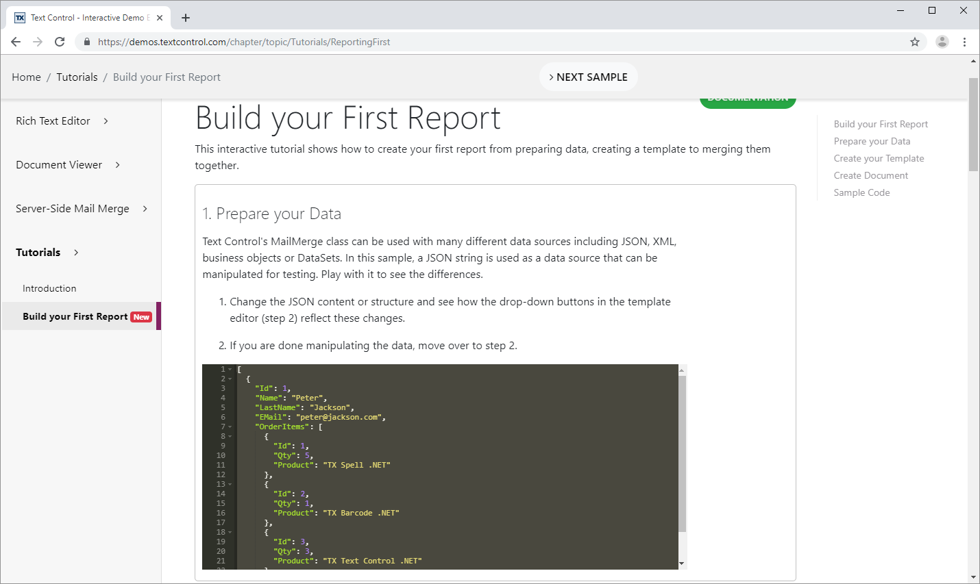 Preparing data