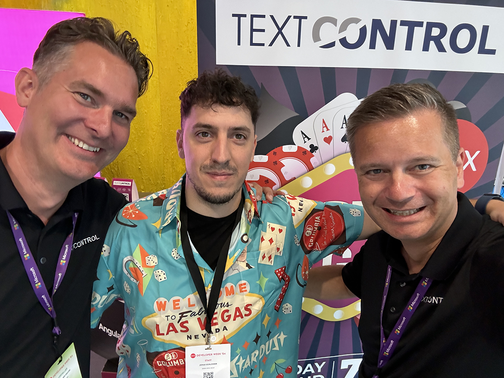 Text Control at DWX Developer Week 2024 Text Control at DWX Developer Week 2024