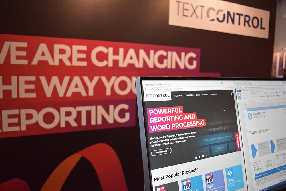 Text Control booth
