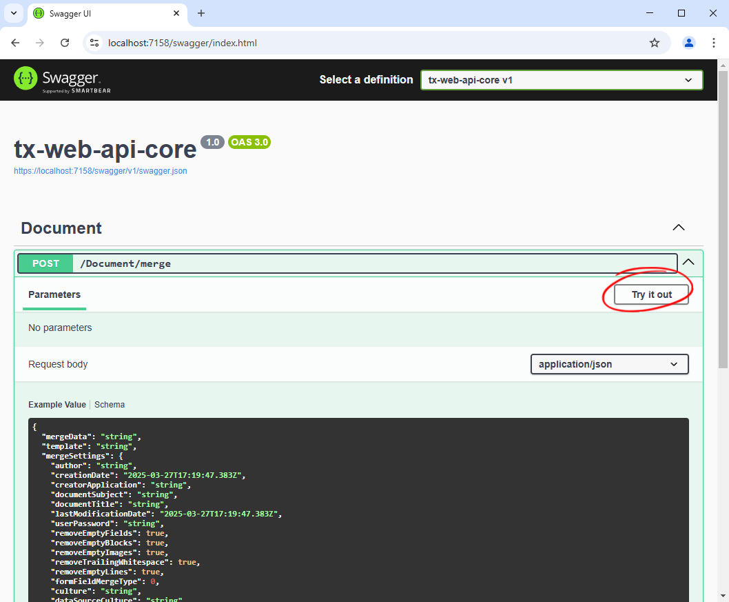 PDF Merge Engine Web API