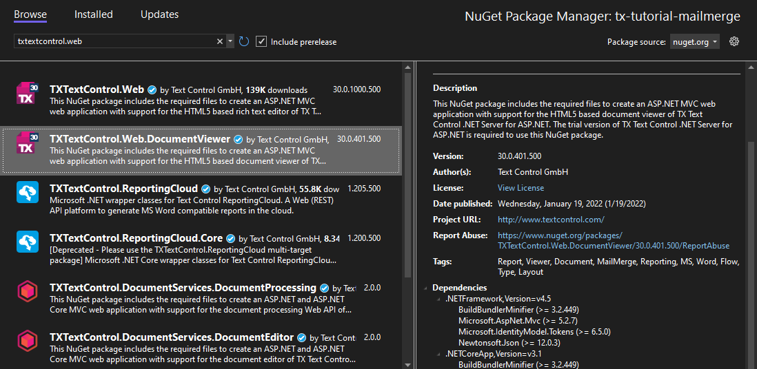 ASP.NET Core Web Application