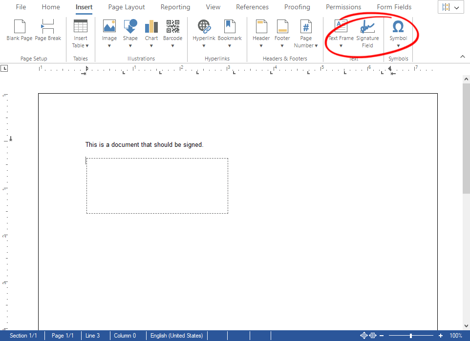 Signature Fields in TX Text Control