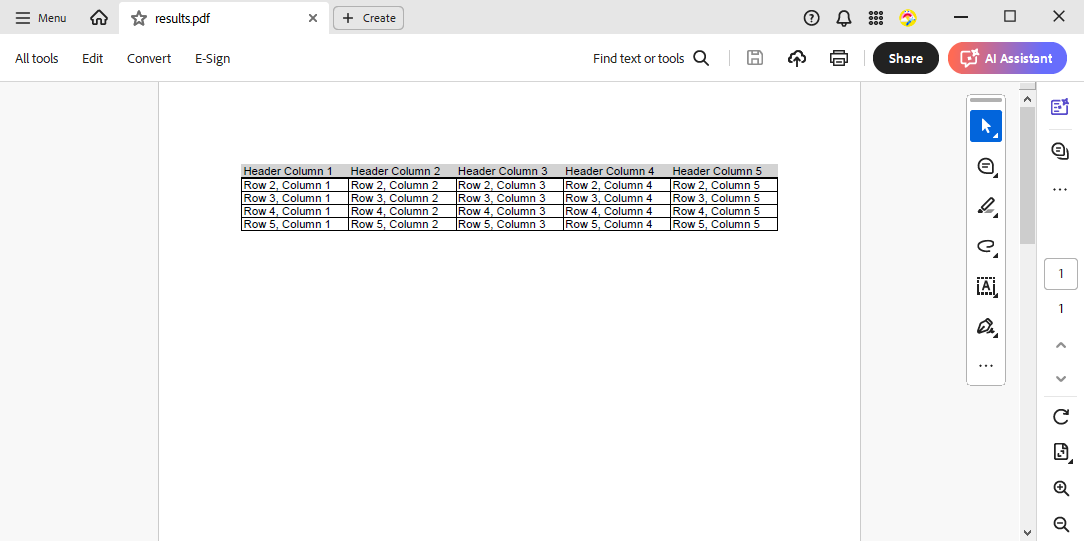 Tables in TX Text Control