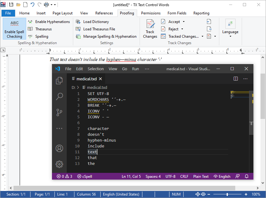 Special character support Special character support