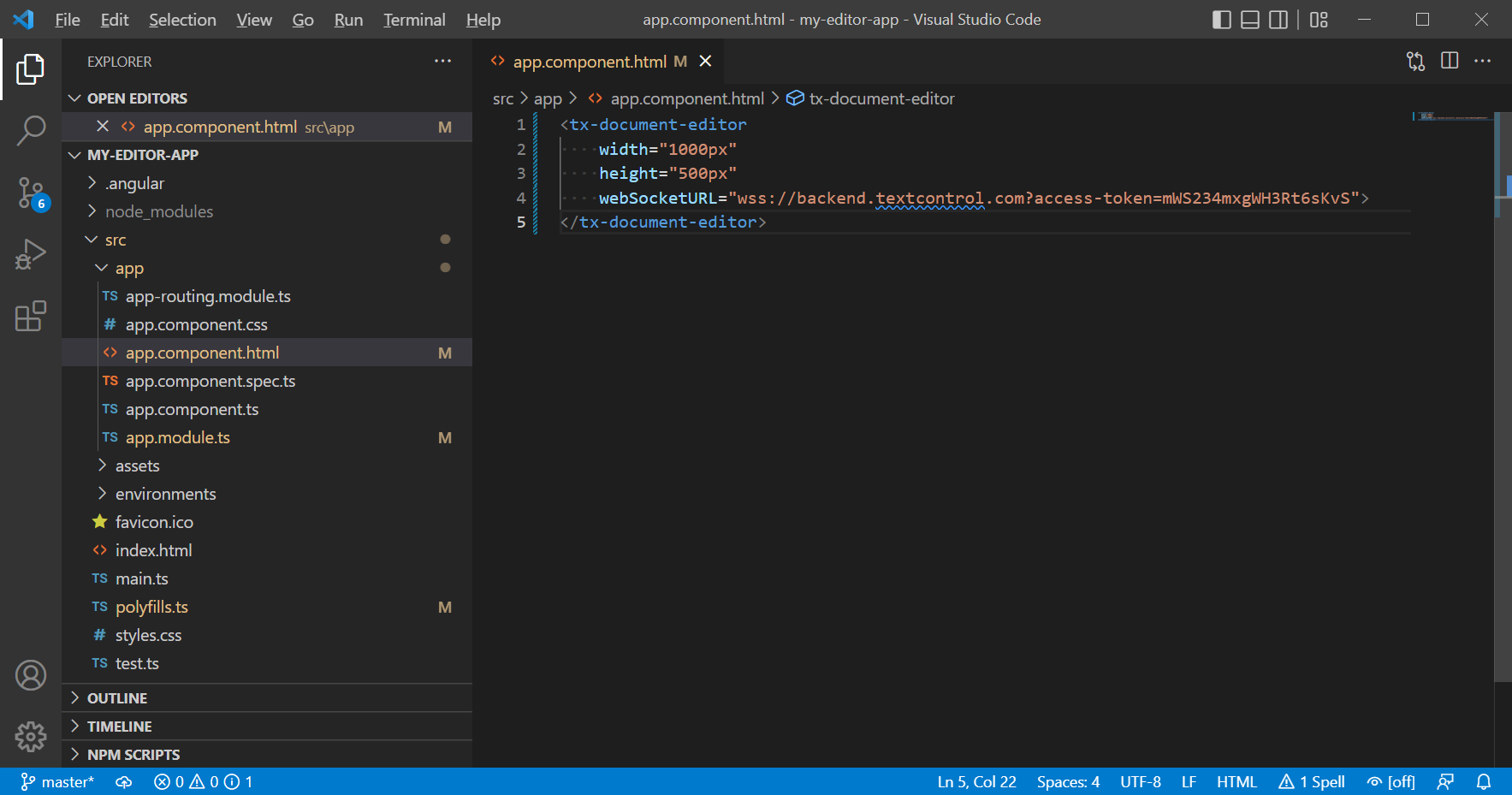 Creating the application Creating the application