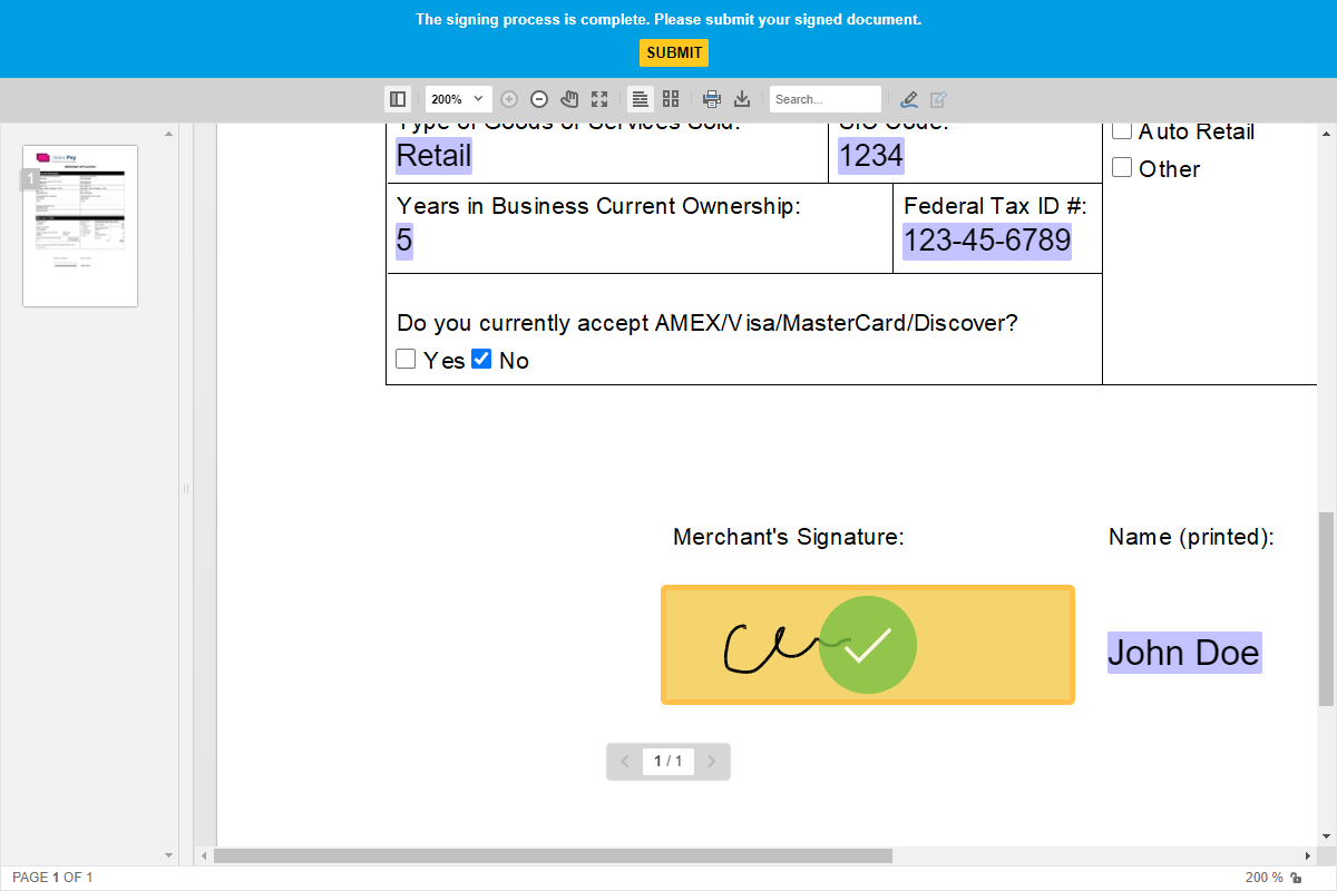 Digital signatures with TX Text Control