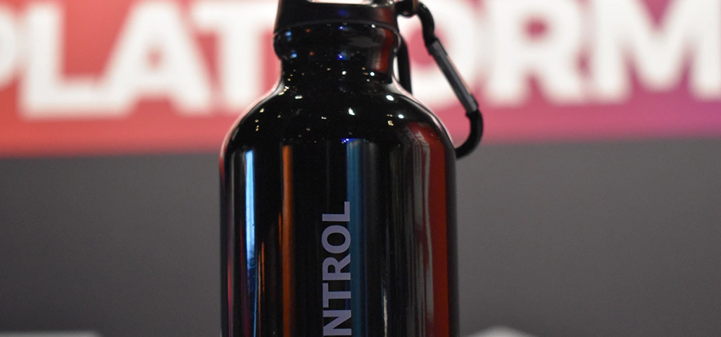 Text Control water bottle Text Control water bottle