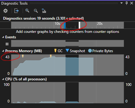 Memory usage and merge time