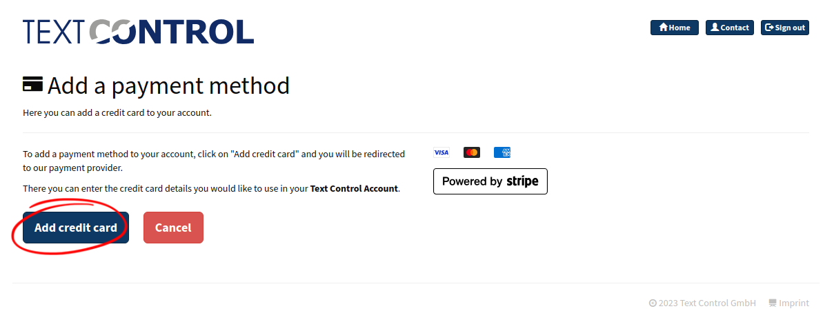 Text Control Store Add Credit Card Button Text Control Store Add Credit Card Button
