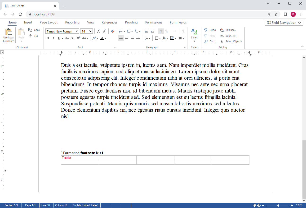 Footnotes with TX Text Control Footnotes with TX Text Control