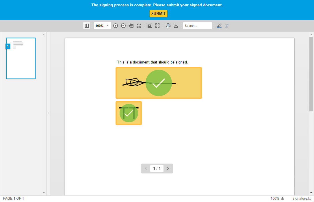 Signature Fields in TX Text Control