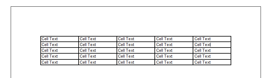 Tables in TX Text Control